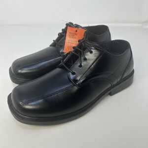Deer Stags Gabe‎ Boys Black Lace-Up Oxford Dress Shoes Size 4M NIB